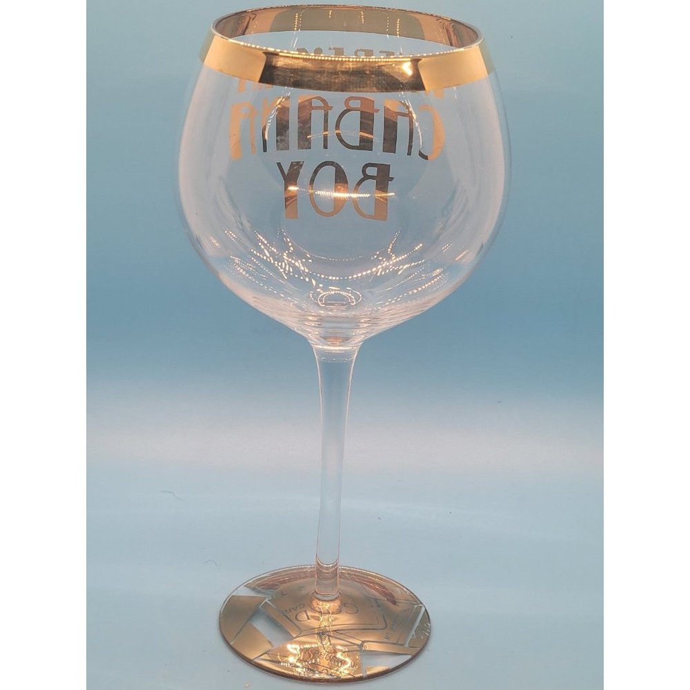 "Where's My Cabana Boy" wine glass - Picture 4 of 4